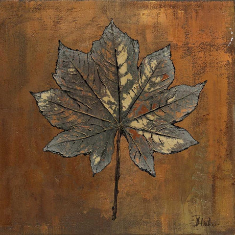 Maple II White Modern Wood Framed Art Print with Double Matting by Pinto, Patricia