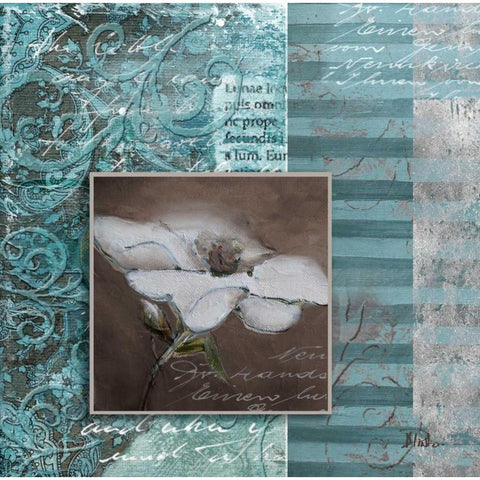 Illusion I White Modern Wood Framed Art Print by Pinto, Patricia