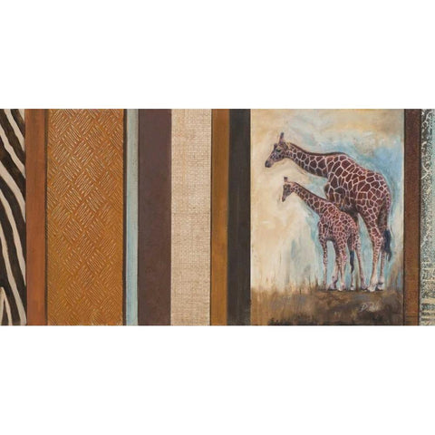 Africa Mia I White Modern Wood Framed Art Print by Pinto, Patricia