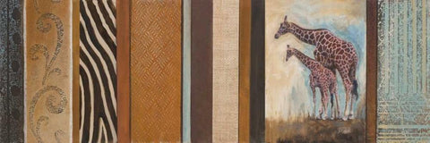 Africa Mia I White Modern Wood Framed Art Print with Double Matting by Pinto, Patricia