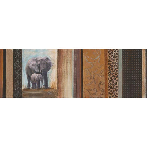 Africa Mia II White Modern Wood Framed Art Print by Pinto, Patricia