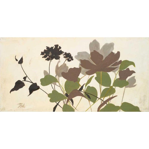 Spring Shadows II Black Modern Wood Framed Art Print by Pinto, Patricia