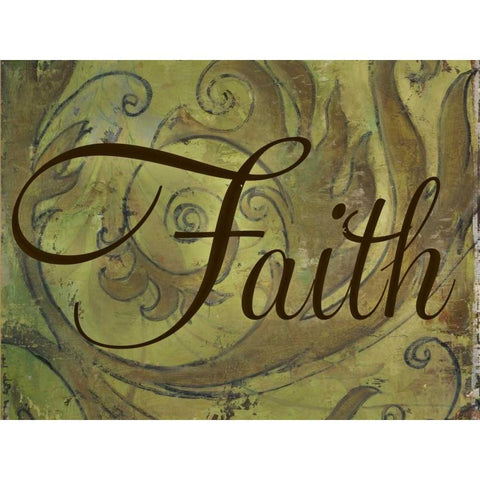 Faith Black Modern Wood Framed Art Print by Pinto, Patricia