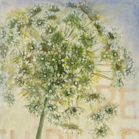 Be Green I Black Ornate Wood Framed Art Print with Double Matting by Pinto, Patricia