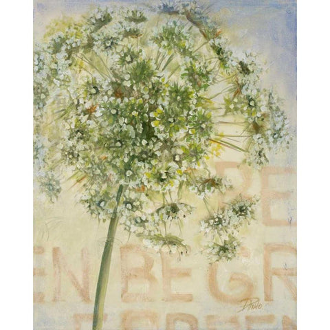 Be Green I Gold Ornate Wood Framed Art Print with Double Matting by Pinto, Patricia