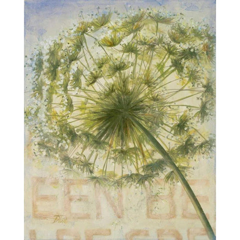 Be Green II Gold Ornate Wood Framed Art Print with Double Matting by Pinto, Patricia