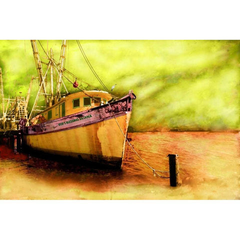 Boat VI Black Modern Wood Framed Art Print with Double Matting by Mabat, Ynon