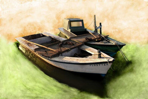 Boat VIII White Modern Wood Framed Art Print with Double Matting by Mabat, Ynon