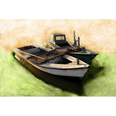 Boat VIII Black Modern Wood Framed Art Print by Mabat, Ynon