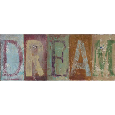 DREAM Black Modern Wood Framed Art Print by Pinto, Patricia