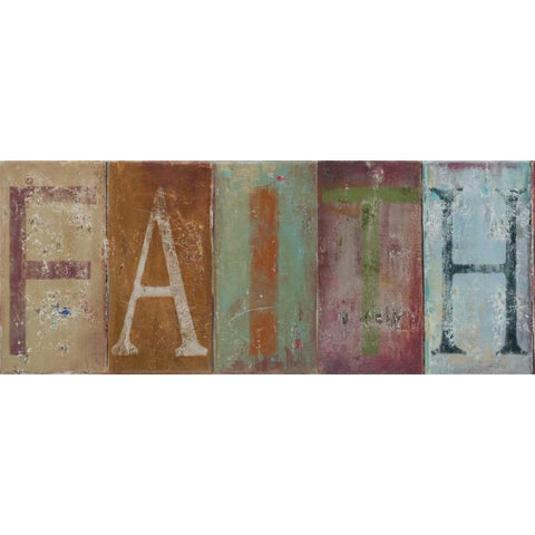 FAITH White Modern Wood Framed Art Print by Pinto, Patricia