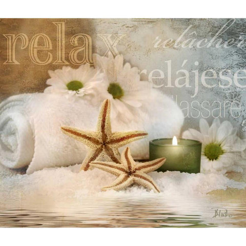 Relaxation II Gold Ornate Wood Framed Art Print with Double Matting by Pinto, Patricia