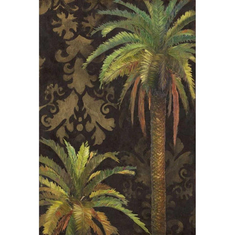 Palms I White Modern Wood Framed Art Print by Pinto, Patricia