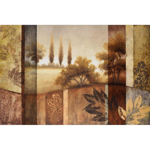 Summer Changes I White Modern Wood Framed Art Print by Marcon, Michael