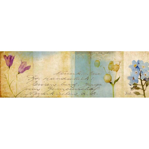 Wildflower Panel II White Modern Wood Framed Art Print by Pinto, Patricia