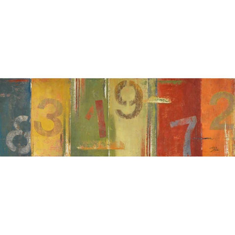Lucky Numbers II Gold Ornate Wood Framed Art Print with Double Matting by Pinto, Patricia