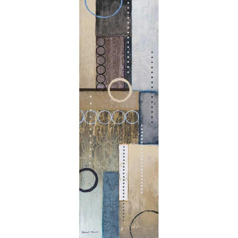 Colors of Rain I White Modern Wood Framed Art Print by Marcon, Michael