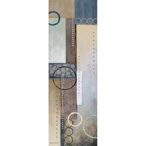 Colors of Rain II Black Modern Wood Framed Art Print with Double Matting by Marcon, Michael