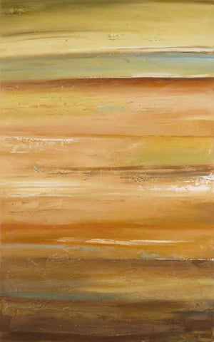 Sunrise II White Modern Wood Framed Art Print with Double Matting by Pinto, Patricia