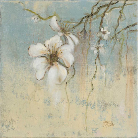 Cherry Blossom I Gold Ornate Wood Framed Art Print with Double Matting by Pinto, Patricia