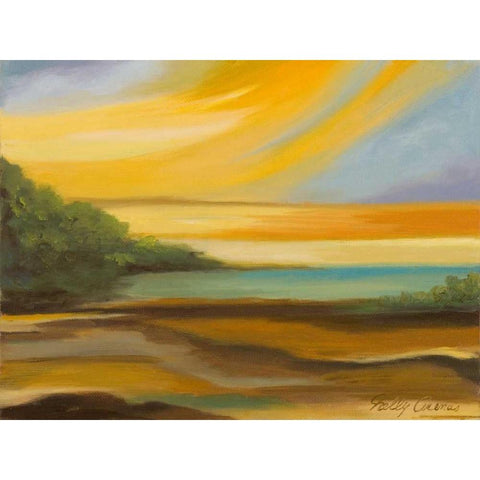 Afternoon I Black Modern Wood Framed Art Print by Arenas, Nelly
