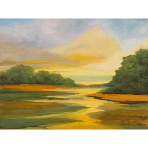 Afternoon II White Modern Wood Framed Art Print by Arenas, Nelly