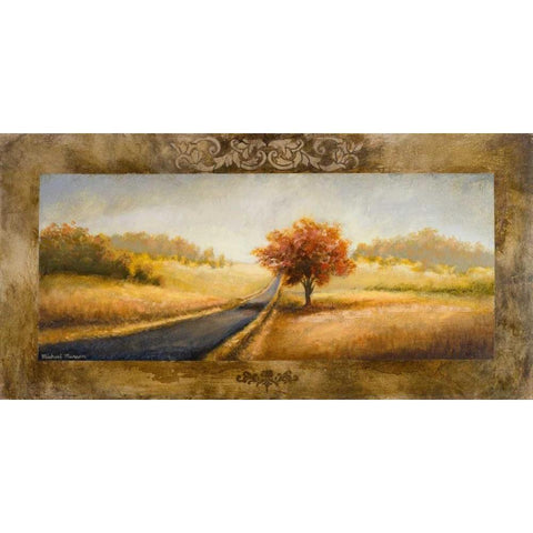 A Place of Passing Time I Black Modern Wood Framed Art Print by Marcon, Michael