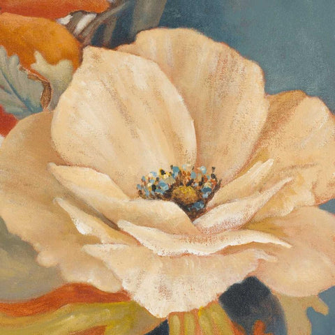 In Full Bloom II White Modern Wood Framed Art Print by Loreth, Lanie