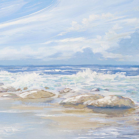 Sea Breeze II Gold Ornate Wood Framed Art Print with Double Matting by Meneely, Dan
