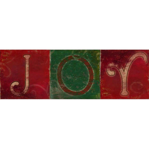 JOY Gold Ornate Wood Framed Art Print with Double Matting by Pinto, Patricia