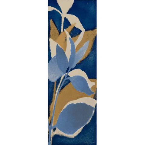 Sur Indigo I Black Modern Wood Framed Art Print with Double Matting by Loreth, Lanie