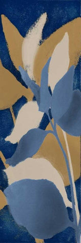 Sur Indigo II White Modern Wood Framed Art Print with Double Matting by Loreth, Lanie