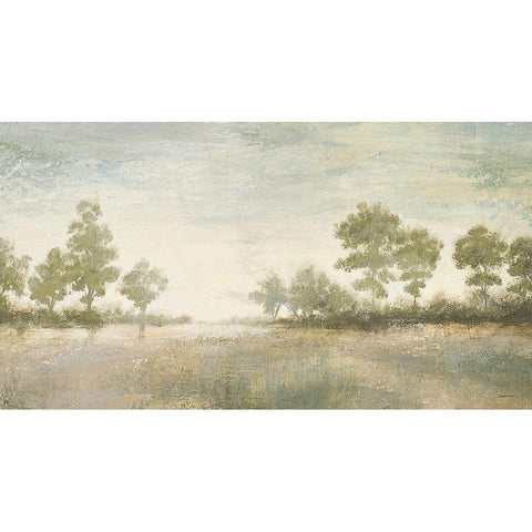 Distant Valley Gold Ornate Wood Framed Art Print with Double Matting by Marcon, Michael