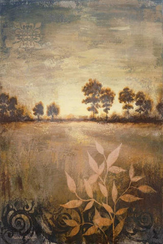Distant Season White Modern Wood Framed Art Print with Double Matting by Marcon, Michael