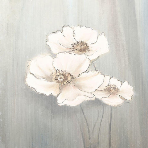 White Plantation I Black Ornate Wood Framed Art Print with Double Matting by Pinto, Patricia