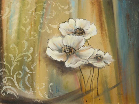 Plantation I Black Ornate Wood Framed Art Print with Double Matting by Pinto, Patricia