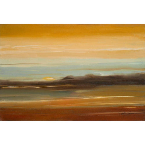 Late Afternoon I Black Modern Wood Framed Art Print with Double Matting by Arenas, Nelly