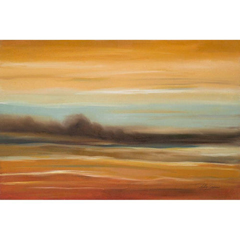 Late Afternoon II Black Modern Wood Framed Art Print by Arenas, Nelly