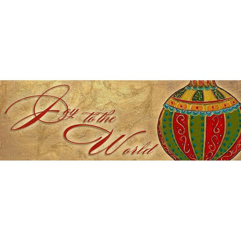 Joy to the World White Modern Wood Framed Art Print by Pinto, Patricia