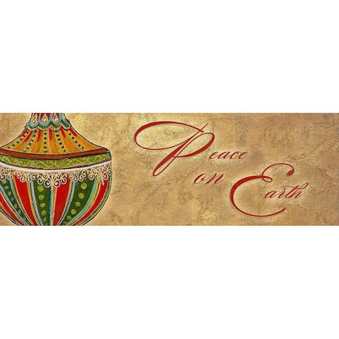 Peace on Earth Black Modern Wood Framed Art Print by Pinto, Patricia