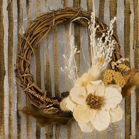 Wreath II White Modern Wood Framed Art Print by Pinto, Patricia