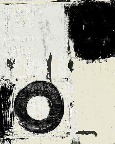 Monochrome Study I White Modern Wood Framed Art Print with Double Matting by Loreth, Lanie