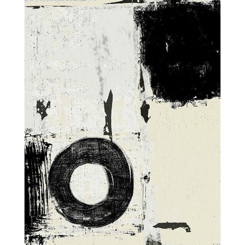Monochrome Study I Black Modern Wood Framed Art Print with Double Matting by Loreth, Lanie