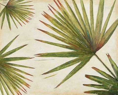 Organic I White Modern Wood Framed Art Print with Double Matting by Pinto, Patricia