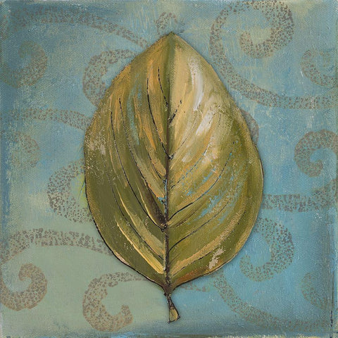 Swift Leaf I White Modern Wood Framed Art Print by Pinto, Patricia