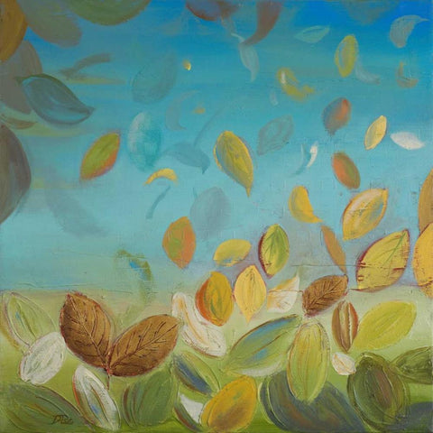 Thinking Green II White Modern Wood Framed Art Print by Pinto, Patricia