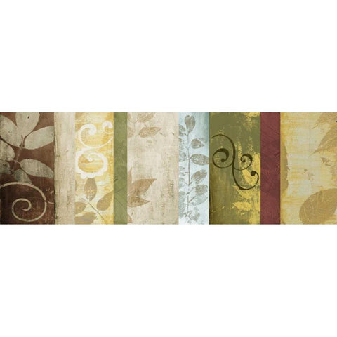 Warm June Panel I Gold Ornate Wood Framed Art Print with Double Matting by Marcon, Michael