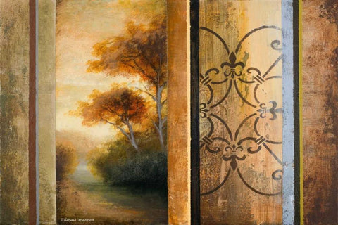 Momentary Radiance Black Ornate Wood Framed Art Print with Double Matting by Marcon, Michael