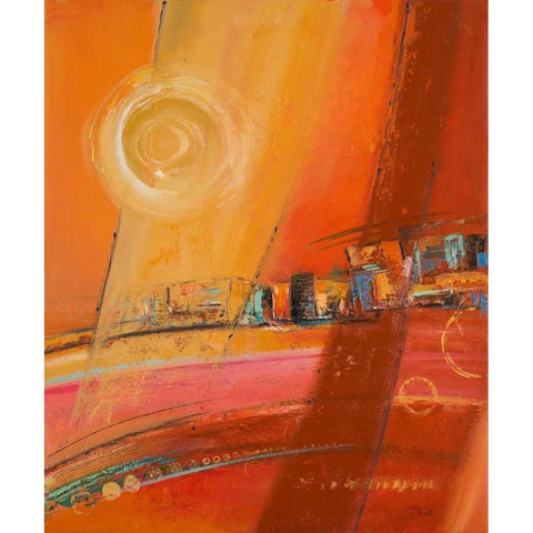 Sky of Many Suns I Gold Ornate Wood Framed Art Print with Double Matting by Pinto, Patricia