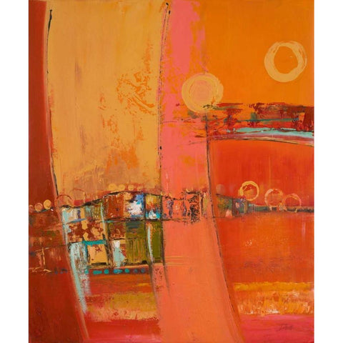 Sky of Many Suns II White Modern Wood Framed Art Print by Pinto, Patricia